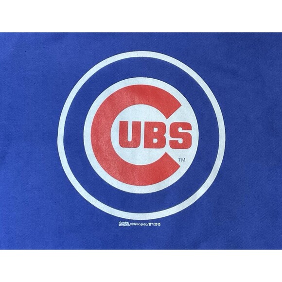 Stitches Men's Hooded Sweatshirt Chicago Cubs 2013 - Picture 2 of 6